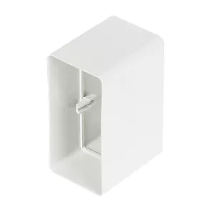 Manrose Rectangular Flat Channel Connector White 100mm