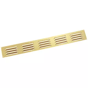 Map Vent Fixed Louvre Vent Gold 466 x 51mm