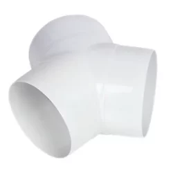Manrose Circular Y Piece Connector White 100mm