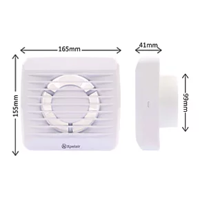 Xpelair VX100S 100mm Axial Bathroom Extractor Fan White 220-240V - Image 5