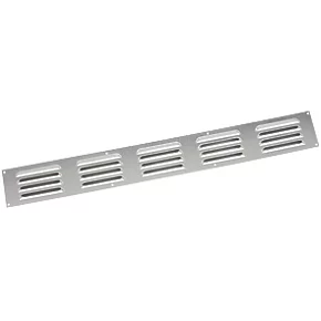 Map Vent Fixed Louvre Vent Silver 466 x 51mm