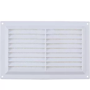 Map Vent Fixed Louvre Vent with Flyscreen White 229 x 152mm