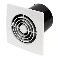 Manrose LP100ST 100mm Axial Bathroom Extractor Fan with Timer White 240V