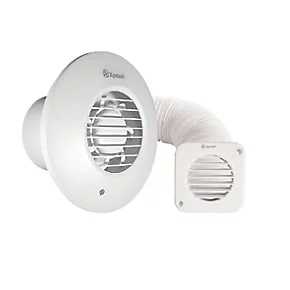Xpelair SSSFC100 Simply Silent 100mm Axial Bathroom Shower Extractor Fan Kit with Timer White 220-240V - Image 2