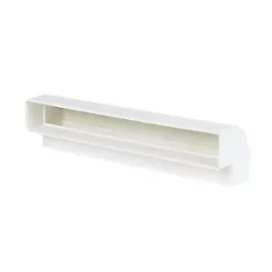 Manrose Rectangular Flat Channel Vertical 90° Bend White 225mm