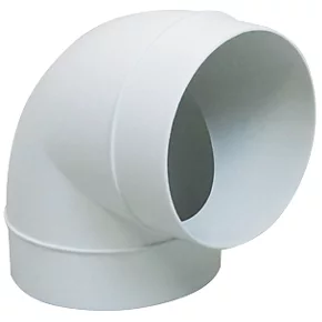 Manrose 90° Bend White 100mm