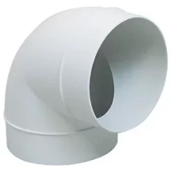 Manrose 90° Round Bend White 125mm