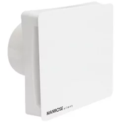 Manrose CSF100T 100mm Axial Bathroom Extractor Fan with Timer White 240V